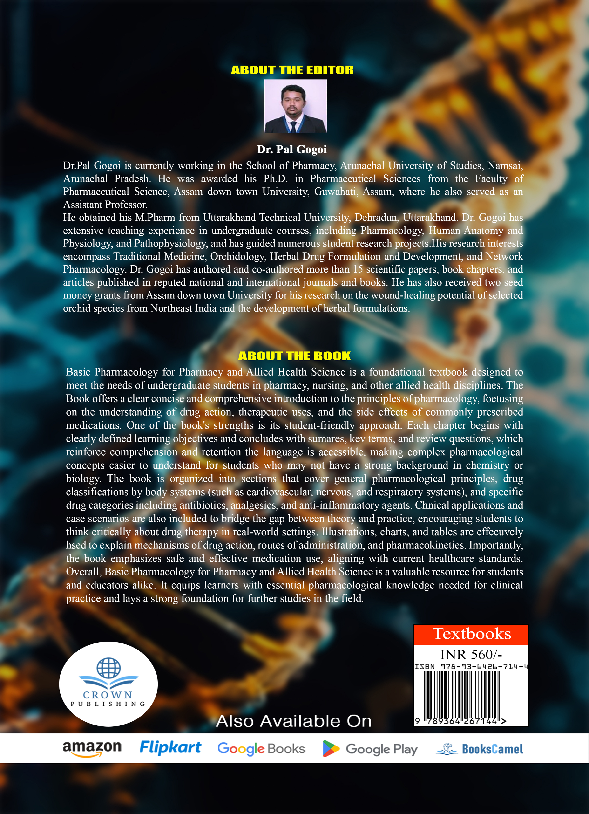 BASIC PHARMACOLOGY FOR PHARMACY AND ALLIED HEALTH SCIENCE