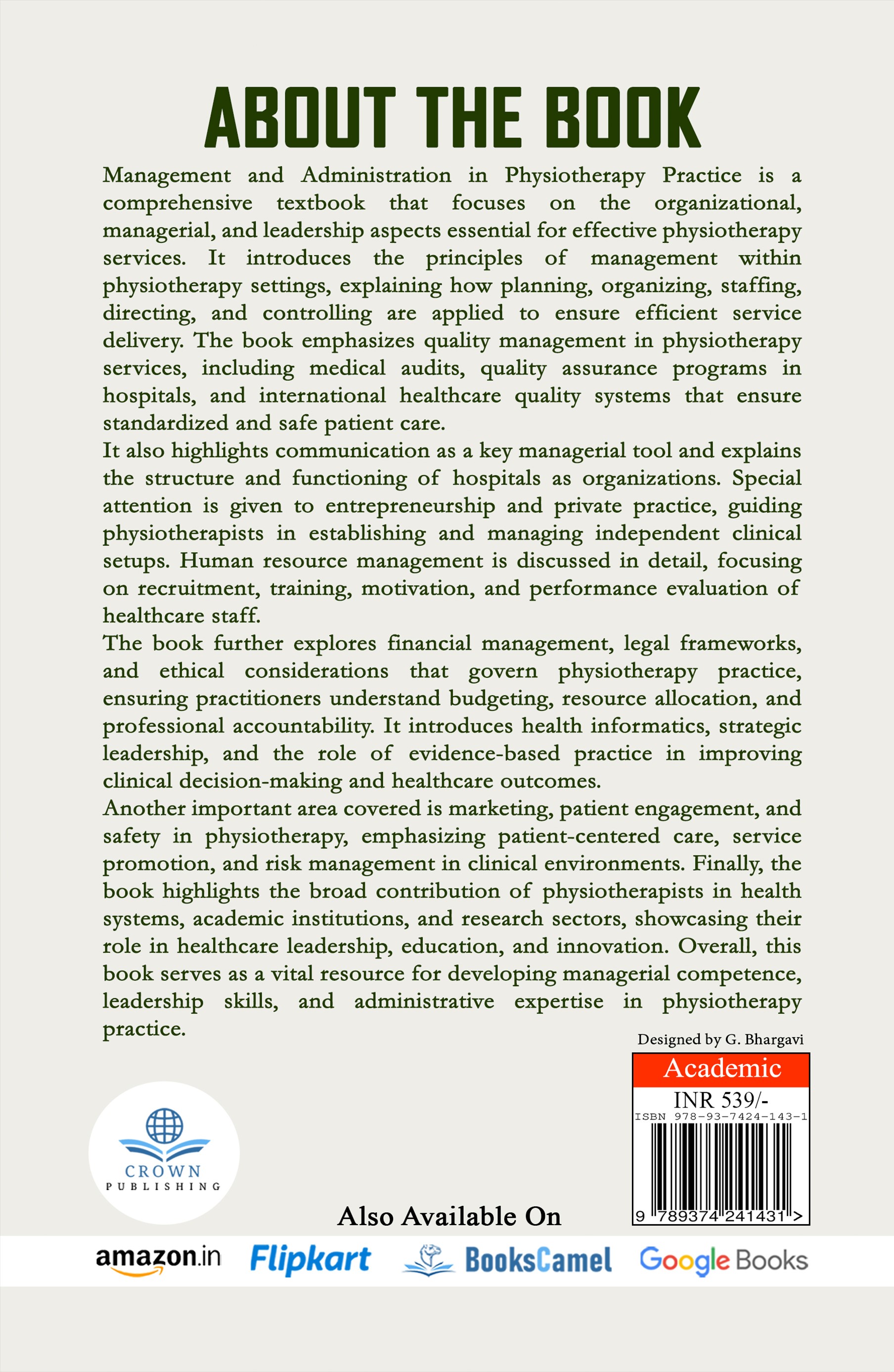 Management and Administration in Physiotherapy Practice