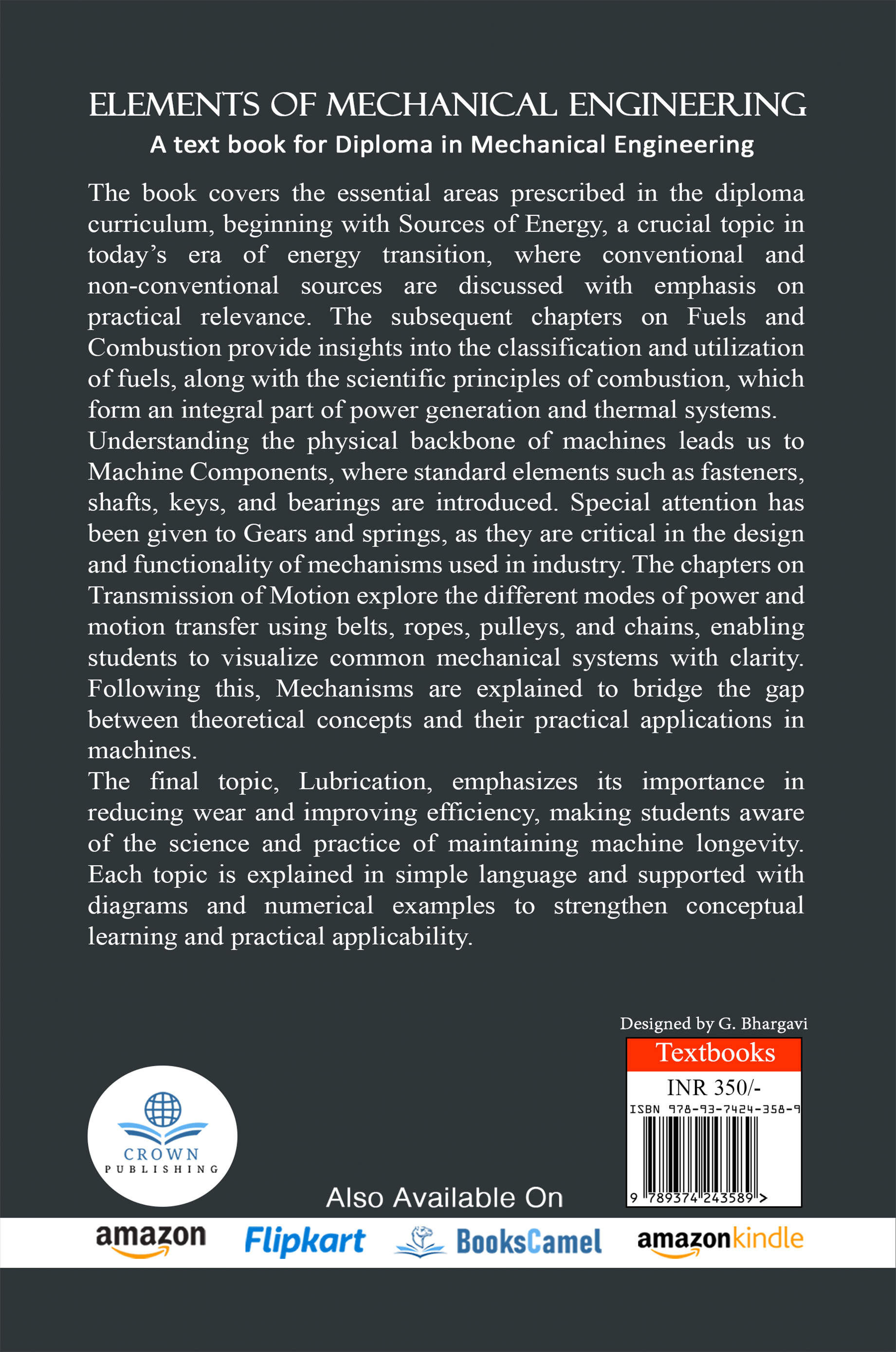 Elements of Mechanical Engineering: A text book for Diploma in Mechanical Engineering