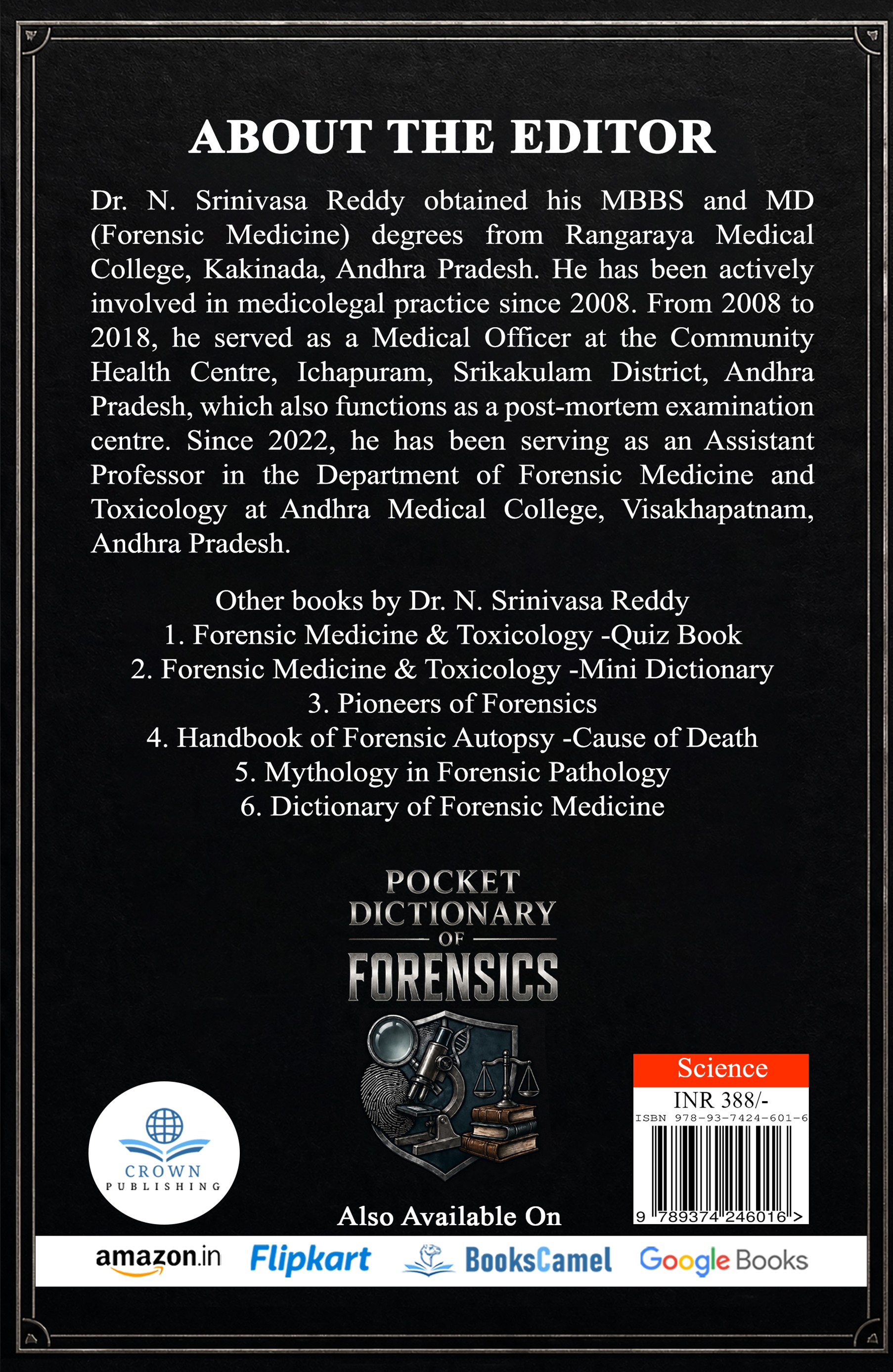 POCKET  DICTIONARY OF  FORENSICS 