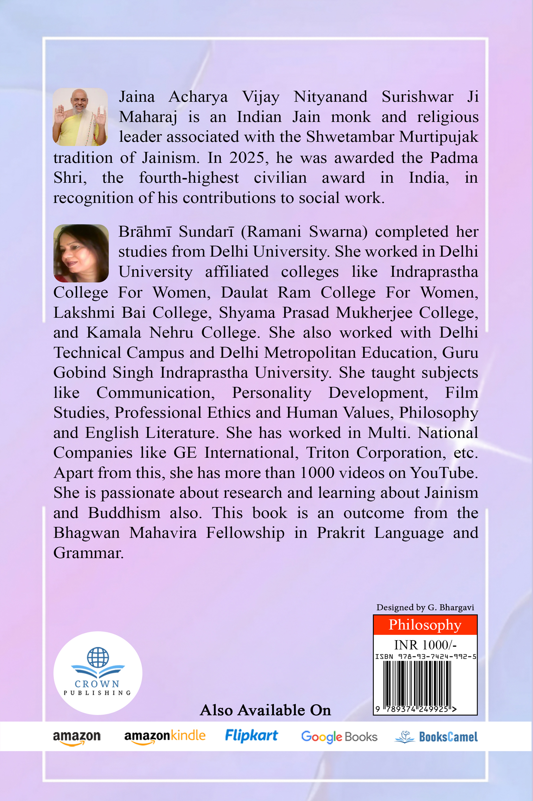 An Introduction To The Philosophy Of Jaina Grammarians