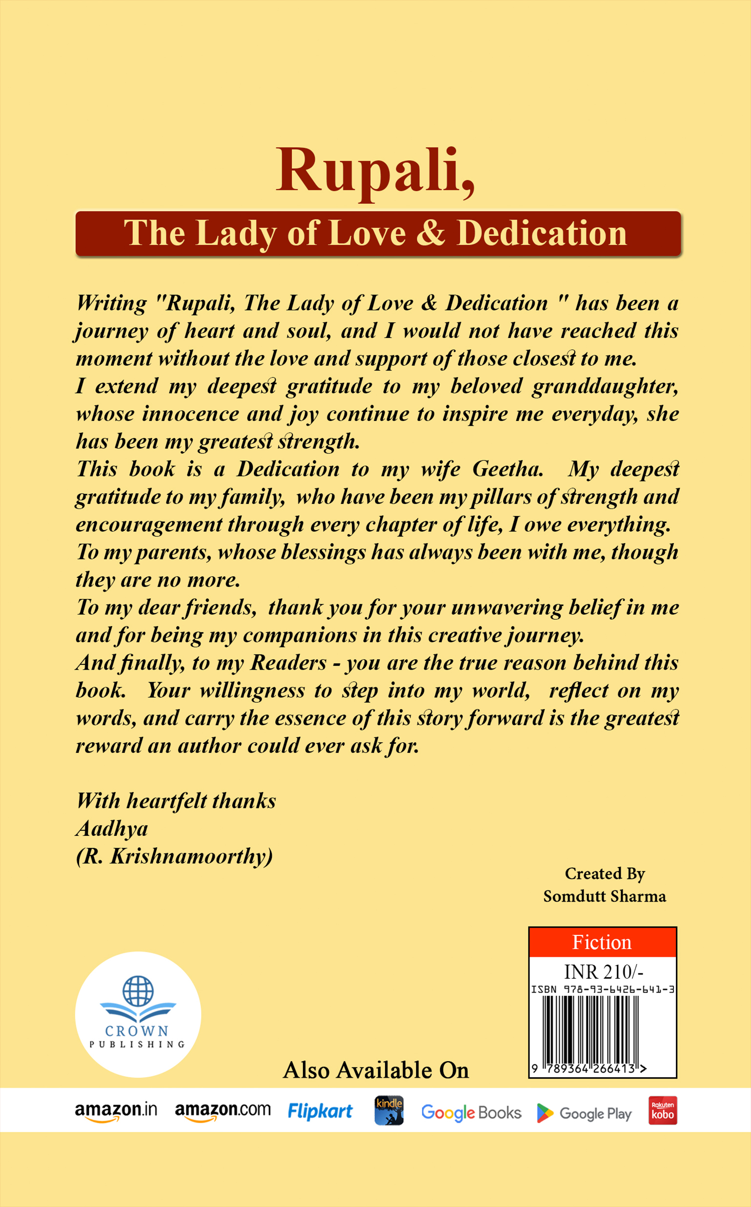 Rupali The Lady of Love & Dedication