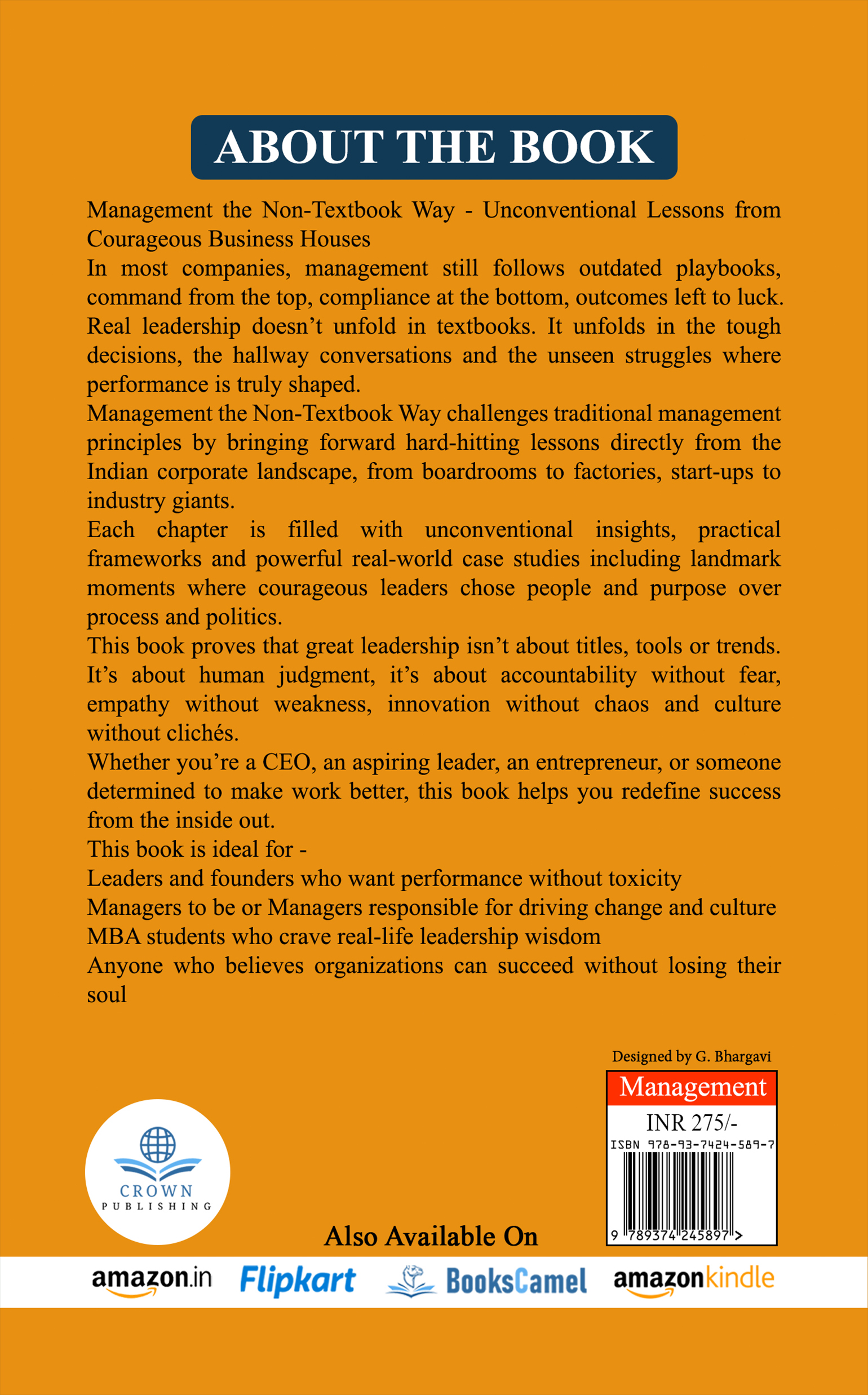 Management: the Non Textbook Way