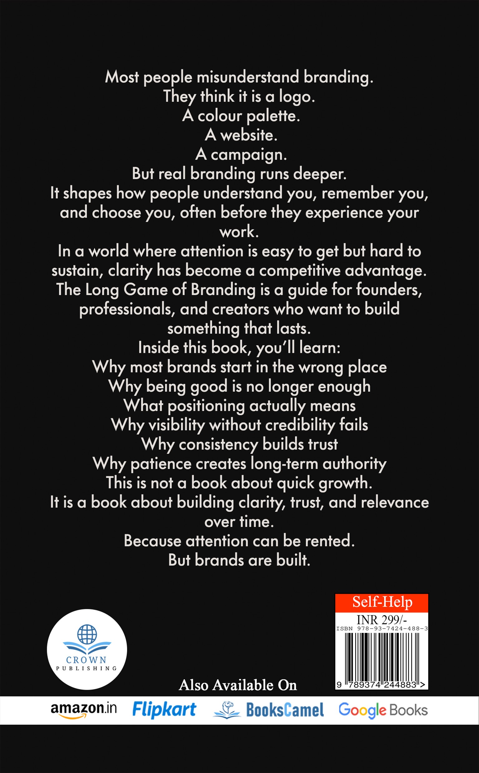 THE LONG GAME  OF BRANDING