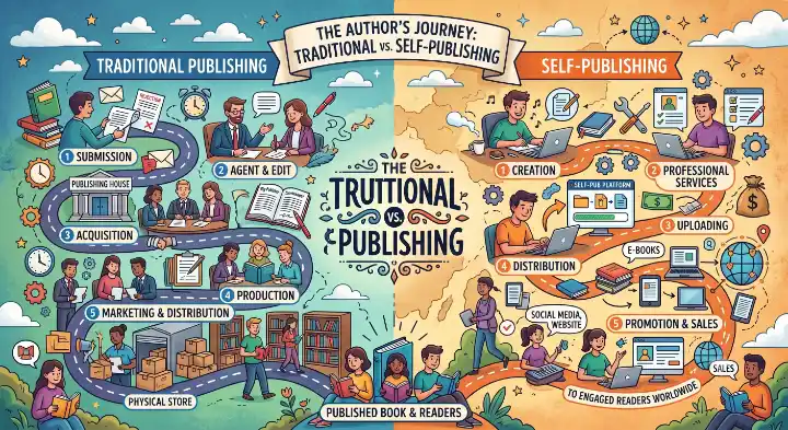 Traditional Publishing vs. Self-Publishing: Which Path Is Right for Your Book?
